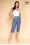 Picture of CURVY GIRL STRETCH THREE QUARTER CAPRI ELASTICATED WAIST